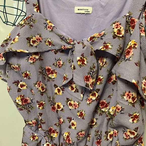 Floral short romper - Picture 3 of 5